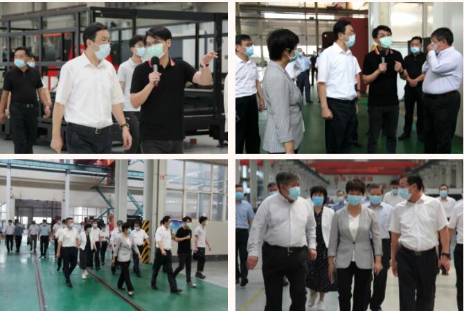 江蘇省委常委、省委統(tǒng)戰(zhàn)部部長楊岳調(diào)研揚力集團復工復產(chǎn)情況